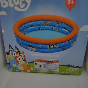 Inflatable Kiddie Pool - Blue and Orange